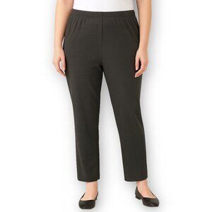 Modern Soul Ponte Pants Relaxed Fit Charcoal Gray XL Petite NWT